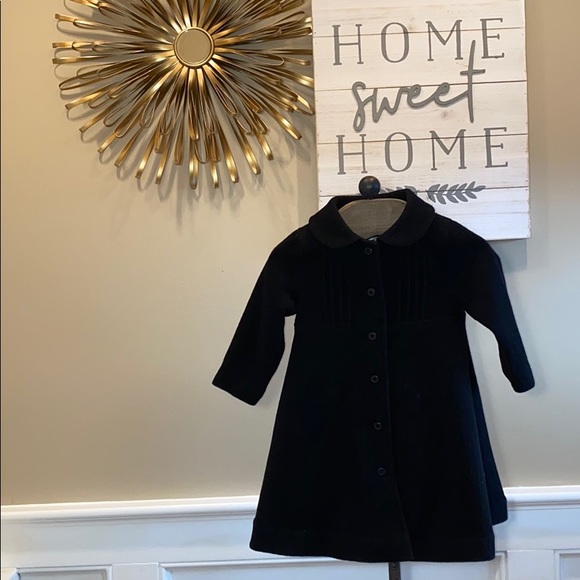 GYMBOREE, BLACK WOOL 18-24 MO COAT - Picture 1 of 5